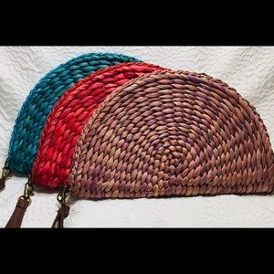 Summer Straw Wristlet